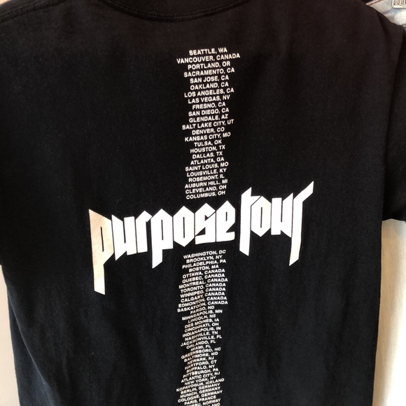 Justin Bieber Purpose Tour Band Tee - Picture 5 of 6